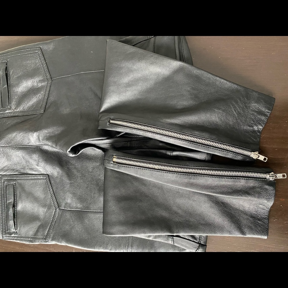 Revolve Winston Wolfe Leather Biker Pants SM or XS - see description - Picture 9 of 10